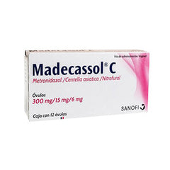 MADECASSOL C OVULOS 300 mg/15 mg/6 mg CAJA CON 12