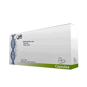 CEFALEXINA CAPSULAS 500 mg CAJA CON 20
