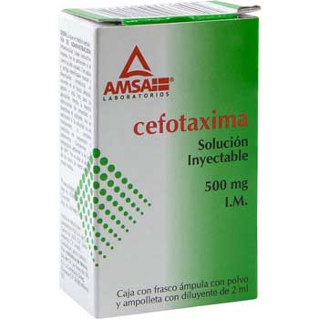 CEFOTAXIMA SOLUCION INYECTABLE 500 mg