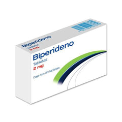 BIPERIDENO TABLETAS 2 mg CAJA CON 30