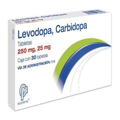 Levodopa-Carbidopa 250mg / 25mg x 30 Tabletas