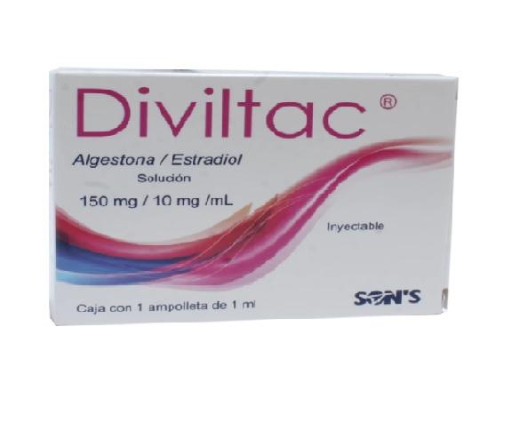 DIVILTAC SOLUCION INYECABLE 150 mg/10 mg/mL 1 AMPOLLETA DE 1 mL