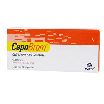 CEPOBROM CAPSULAS 500 mg/8.782 mg CAJA CON