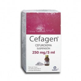 CEFAGEN SUSPENSION 250 mg/5 mL CAJA CON FRASCO PARA 50 mL