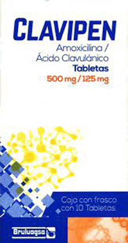 CLAVIPEN TABLETAS 500 mg/125 mg CAJA CON 10
