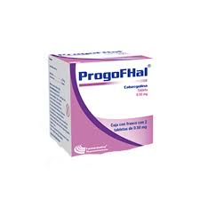 PROGOFHAL(CARBEGOLINA) TABLETAS 0.50 mg CAJA CON FRASCO CON 2
