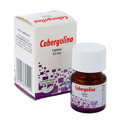 CABERGOLINA TABLETAS 0.5 mg CAJA CON FRASCO CON 8