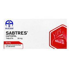 SABTRES TABLETAS 25 mg CAJA CON 30