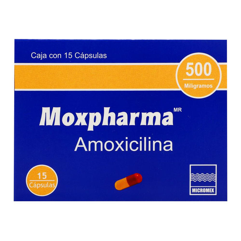 MOXPHARMA CAPSULAS 500 mg CAJA CON 15