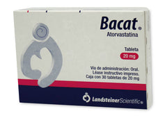 BACAT TABLETAS 20 mg CAJA CON 30