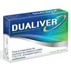 DUALIVER CAPSULAS 100 mg/150 mg CAJA CON 16