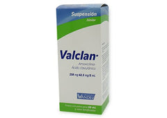 VALCLAN SUSPENSION JUNIOR 250 mg-62.5 mg/5 mL FRASCO 60 mL