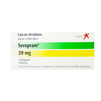 SEROPRAM TABLETAS 20 mg CAJA CON 28