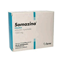 SOMAZINA SOLUCION INYECTABLE 1000 mg CAJA CON 10 AMPOLLETAS