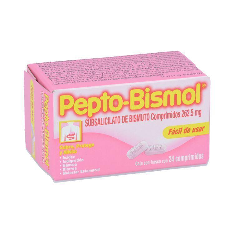 PEPTO-BISMOL COMPRIMIDOS 262.5 mg FRASCO CON 24
