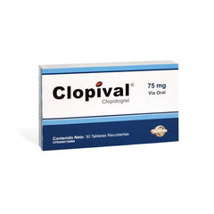 Clopival 75 mg x 30 Tabletas