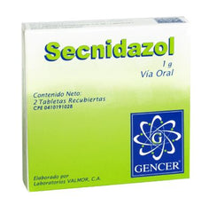 Secnidazol Gencer 1g 2 Tabletas