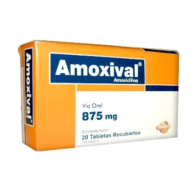 Amoxival 875mg x 20 Tabletas