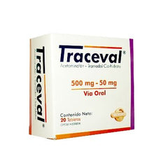 Traceval 500mg/50mg x 20 Tabletas Psi