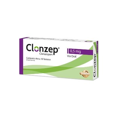 Clonzep 0,5mg. x 30 Tabletas