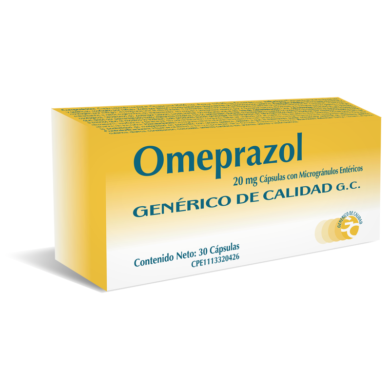 Omeprazol Gencer 20mg x 30 Tabletas