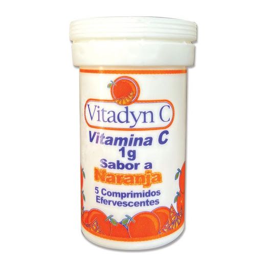 Vitadyn C Naranja 1G x 5 Tabletas Efervescentes