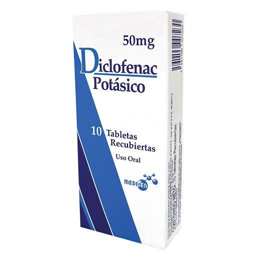 Diclofenac Potásico 50 mg 10 Tabletas