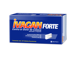Ivagan Forte 650mg/1mg/40mg x 10 Tabletas