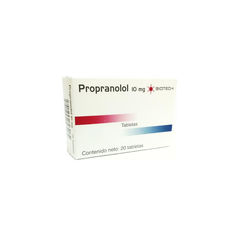 Propranolol 10mg x 20 Tabletas