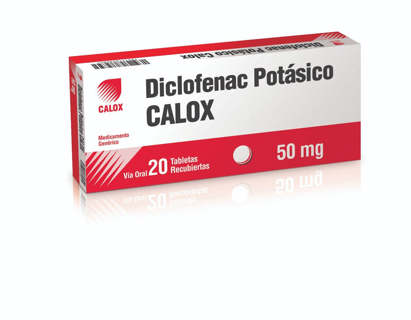 Diclofenac Potásico 50mg x 20 Tabletas