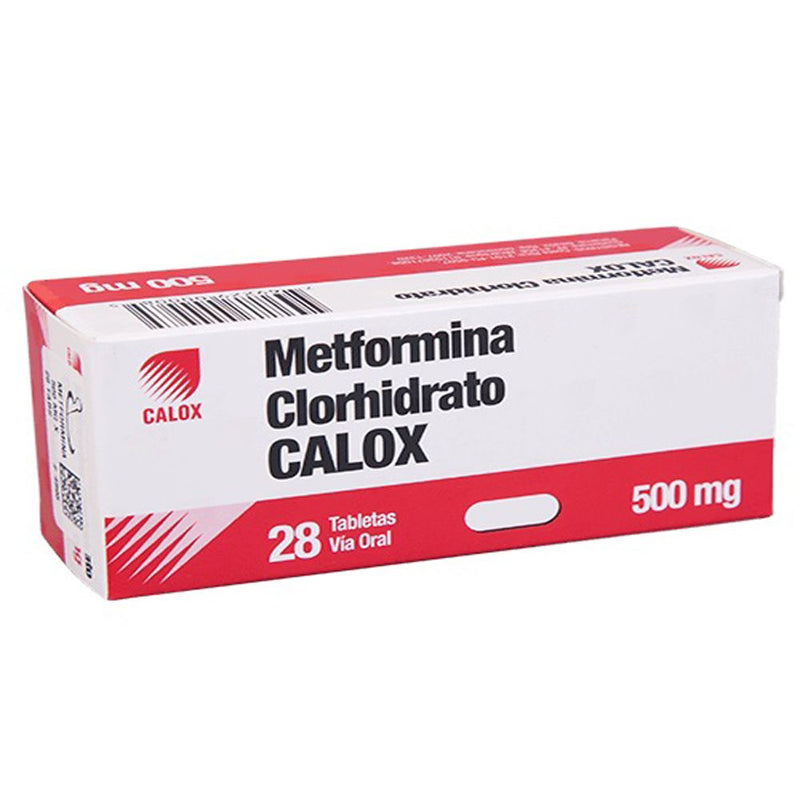 Metformina Clorhidrato 500mg x 28 Tabletas