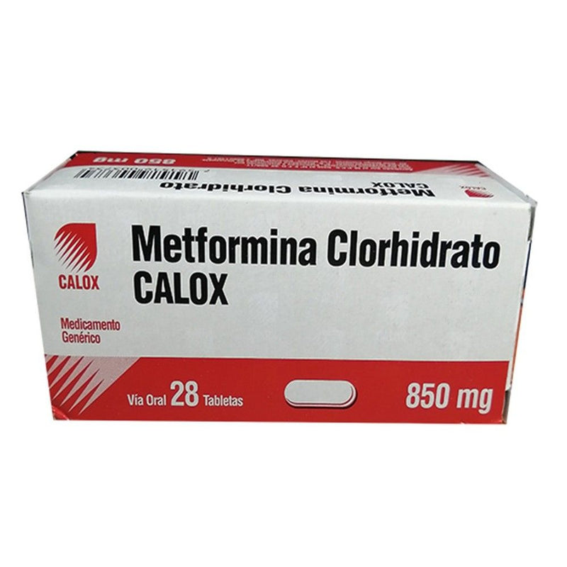 Pastilla metformina de 850 mg