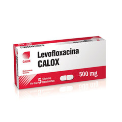 Levofloxacina 500mg x 5 Tabletas