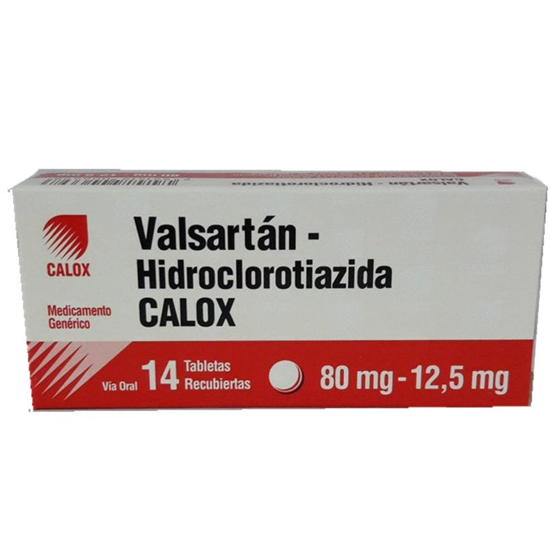 Valsartan + Hidroclorotiazida 80mg/12,5 mg x 14 Tabletas