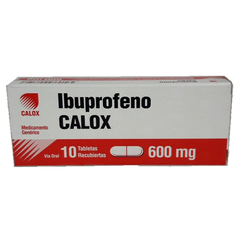 Ibuprofeno 600 mg x 10 Tabletas
