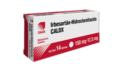 Irbesartan+Hidroclorotiazida 150mg/12,5mg x 14 Tabletas