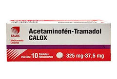 Acetaminofen-Tramadol 325mg/37,5mg x 10 Tabletas