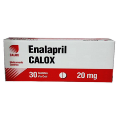 Enalapril Maleato 20mg x 30 Tabletas