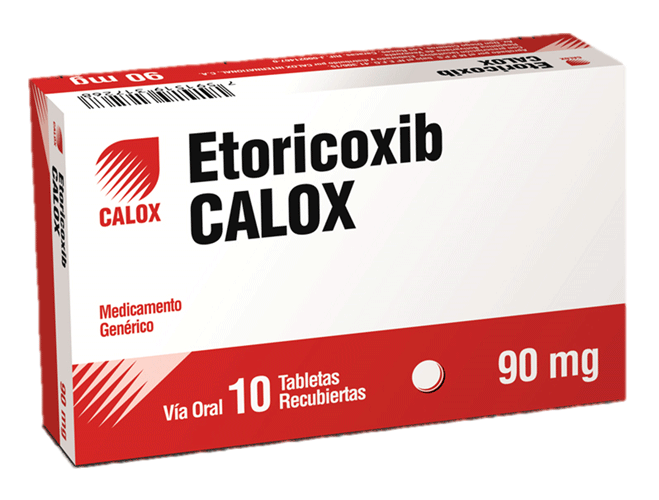 Etoricoxib 90mg x 10 Tabletas