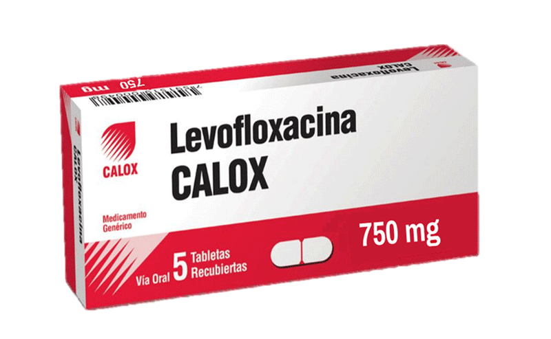 Levofloxacina 750mg x 5 Tabletas