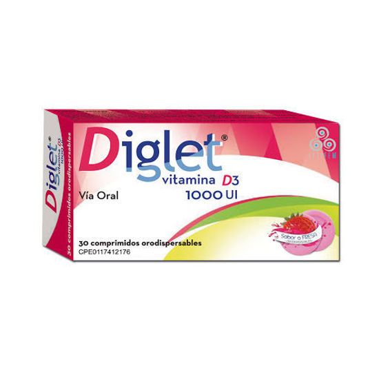 Diglet Vitamina D3 1000Ui x 30 Comprimidos