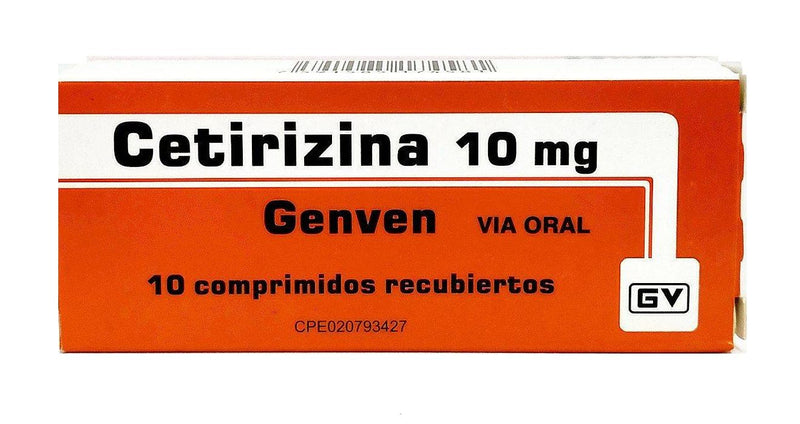 Cetirizina 10mg x 10 Comprimidos