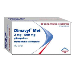 Dimavyl Met 2mg/500mg x 30 Comprimidos