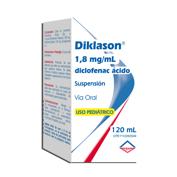 Diklason 1,8 mg / mL Suspensión Oral Pediátrico