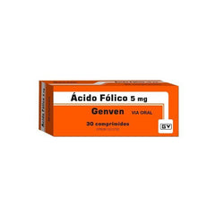 Acido Folico 5 mg x 30 Comprimidos