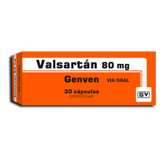 Valsartan 80 mg x 30 Capsulas