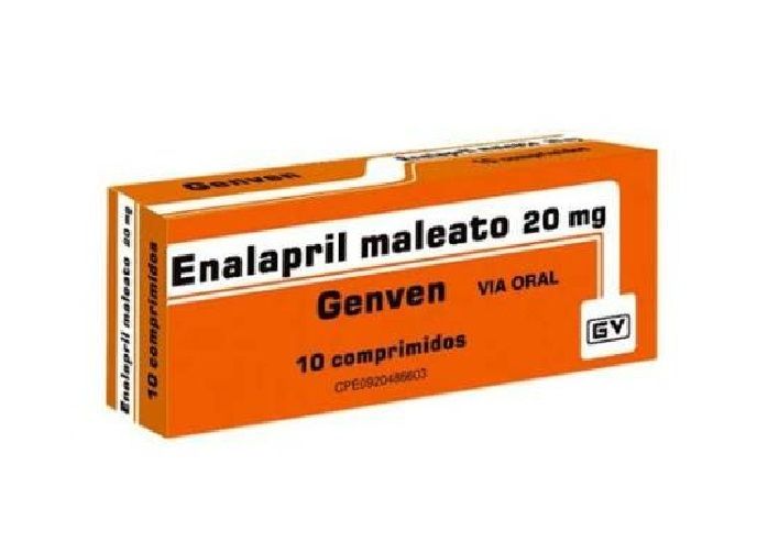 Enalapril Maleato 20mg x 10 Comprimidos