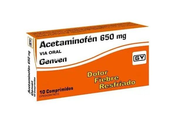 Acetaminofen 650mg x 10 Comprimidos