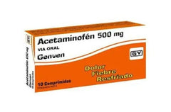 Acetaminofen 500mg x 10 Comprimidos