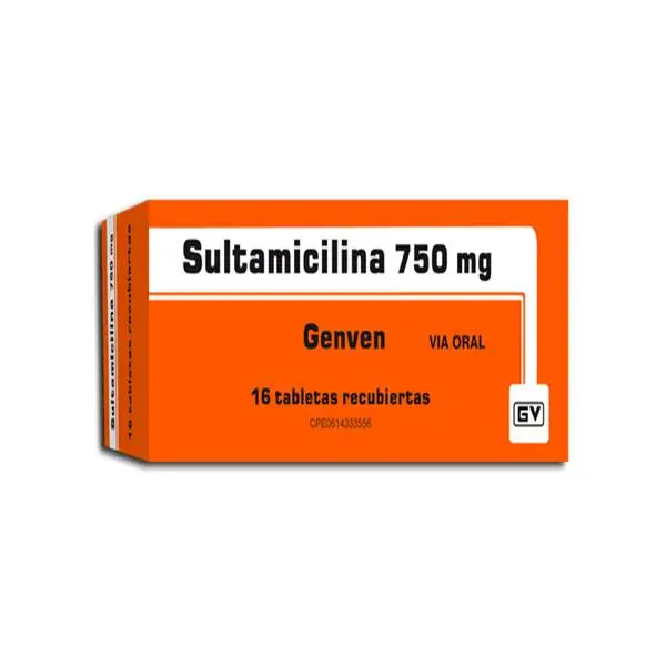 Sultamicilina 750mg x 16 Tabletas